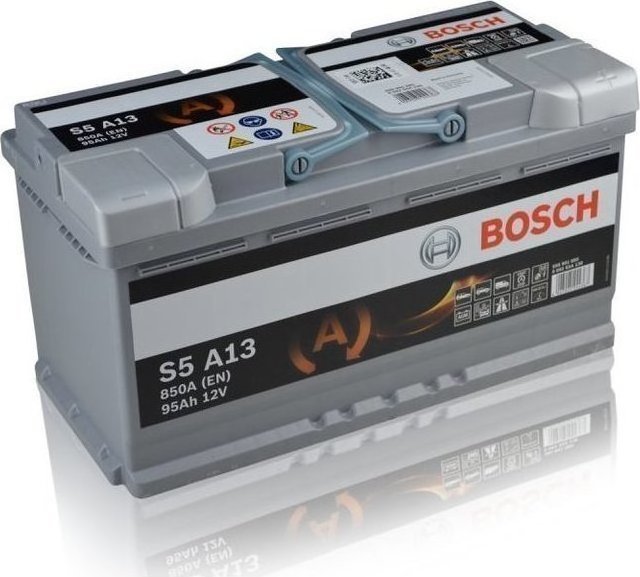 Εικόνα 1 από 1 — Μπαταρια Αυτοκινητου Bosch S5A13 95ah AGM CCA 850A Start/ Stop