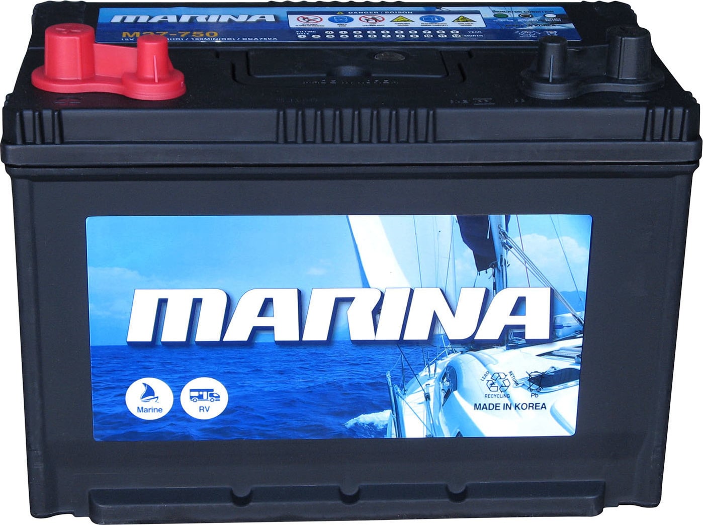 Εικόνα 1 από 1 — Μπαταρία για Σκάφος Vega Marina 90Ah 12V M27-750