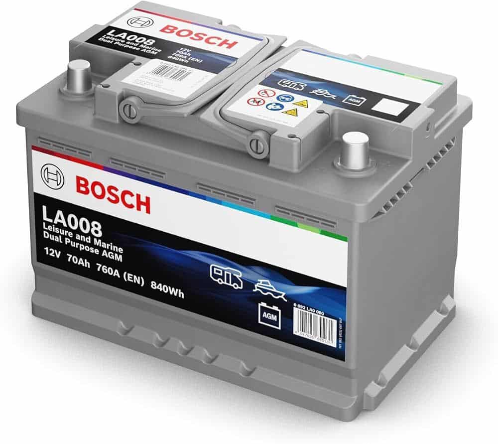 Εικόνα 1 από 1 — Μπαταρία για σκάφος BOSCH LA008 DUAL 70ah – 760A(EN) 12V