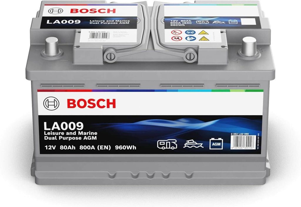 Εικόνα 1 από 1 — Μπαταρία για σκάφος BOSCH LA009 DUAL 80ah – 800A(EN) 12V