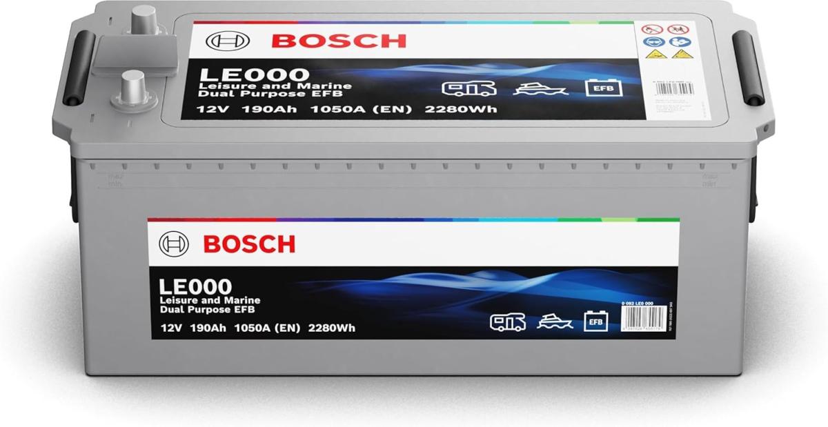 Εικόνα 1 από 1 — Μπαταρία για σκάφος BOSCH LE000 DUAL 190ah – 1050A(EN) 12V