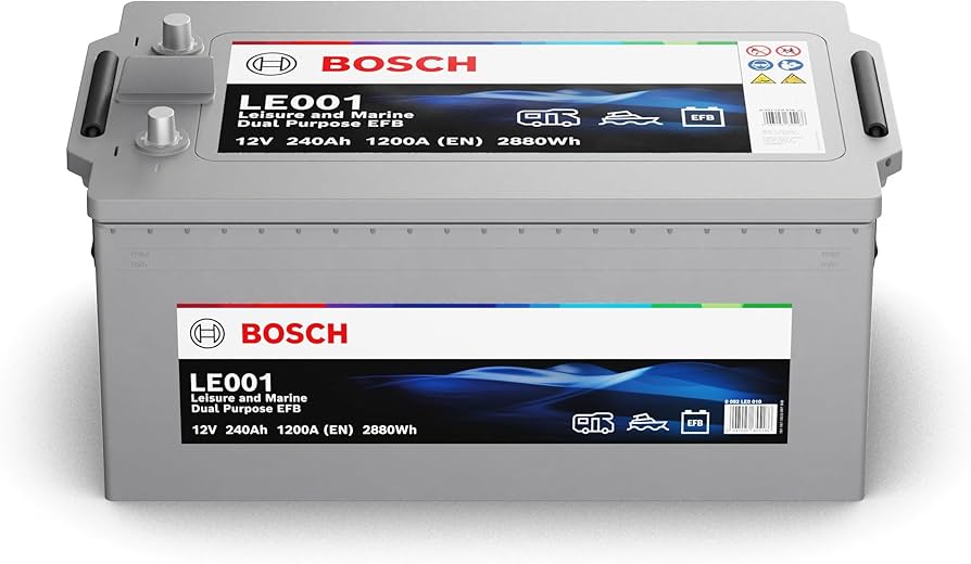 Εικόνα 1 από 1 — Μπαταρία για σκάφος BOSCH LE001 DUAL 240ah – 1200A(EN) 12V
