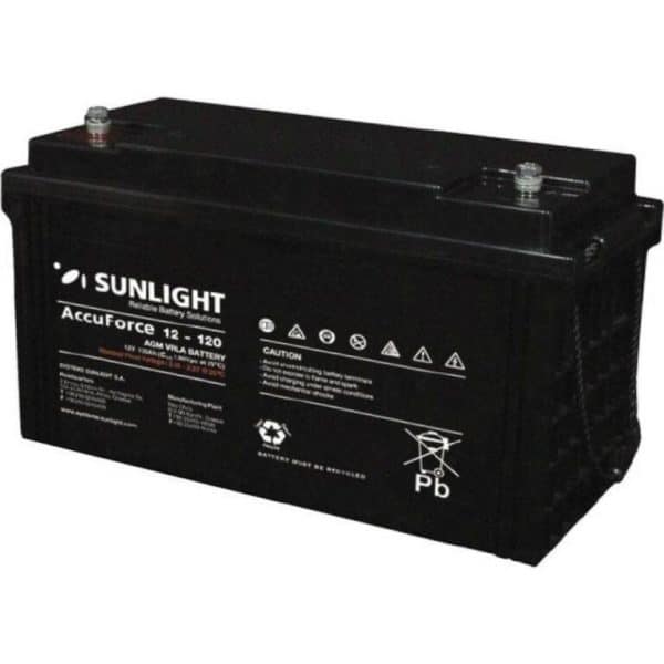 Εικόνα 1 από 1 — Μπαταρια SUNLIGHT 12V/120Ah AccuForce AGM VRLA Βαθιάς εκφόρτισης