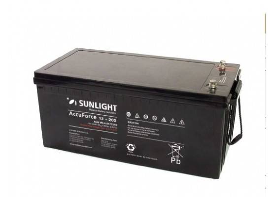 Εικόνα 1 από 1 — Μπαταρια SUNLIGHT 12V/200Ah AccuForce AGM VRLA Βαθιάς εκφόρτισης