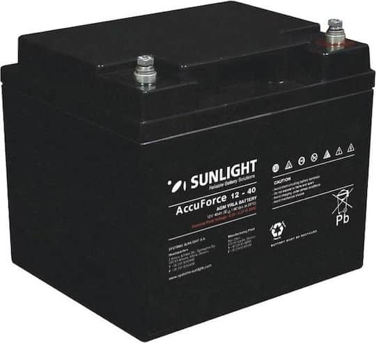 Εικόνα 1 από 1 — Μπαταρια SUNLIGHT 12V/40Ah AccuForce AGM VRLA Βαθιάς εκφόρτισης