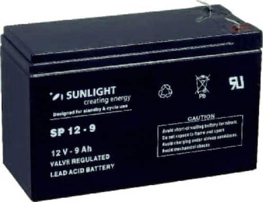 Εικόνα 1 από 1 — Μπαταρια Συναγερμου 12V/9Ah Sunlight VRLA