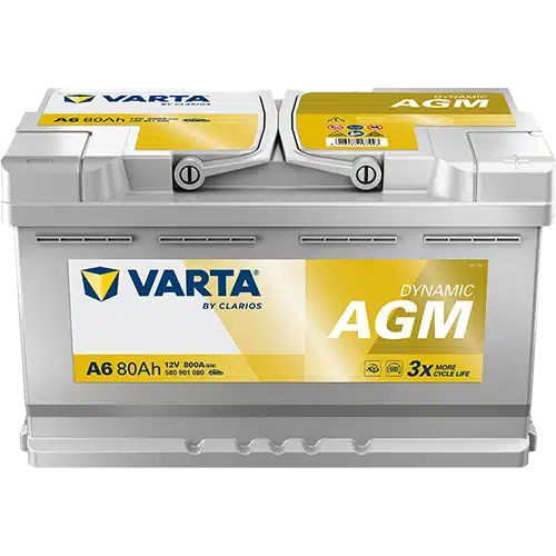 Εικόνα 1 από 1 — Μπαταρια Αυτοκινητου Varta A6 80ah AGM CCA 800A Start/ Stop