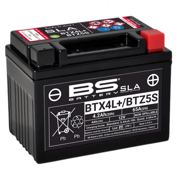 Εικόνα 1 από 1 — ΜΠΑΤΑΡΙΑ BS BTX4L-BS SLA+/BTZ5S-BS SLA