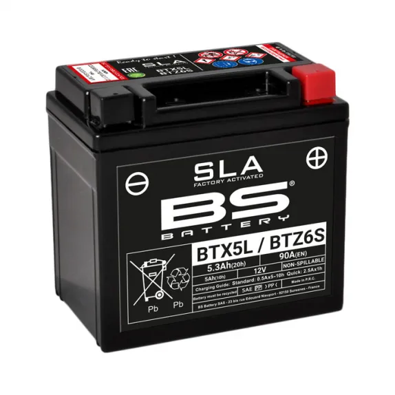 Εικόνα 1 από 1 — ΜΠΑΤΑΡΙΑ BS BTX5L-BS / BTZ6S-BS SLA