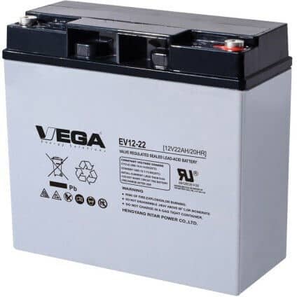 Εικόνα 1 από 1 — Vega Ritar EV12-22 Μπαταρία UPS με Χωρητικότητα 22Ah και Τάση 12V