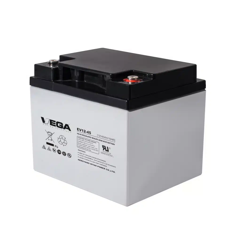 Εικόνα 1 από 1 — Vega Ritar EV12-45 Μπαταρία UPS με Χωρητικότητα 45Ah και Τάση 12V