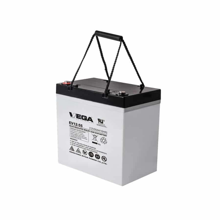 Εικόνα 1 από 1 — Vega Ritar EV12-55 Μπαταρία UPS με Χωρητικότητα 55Ah και Τάση 12V