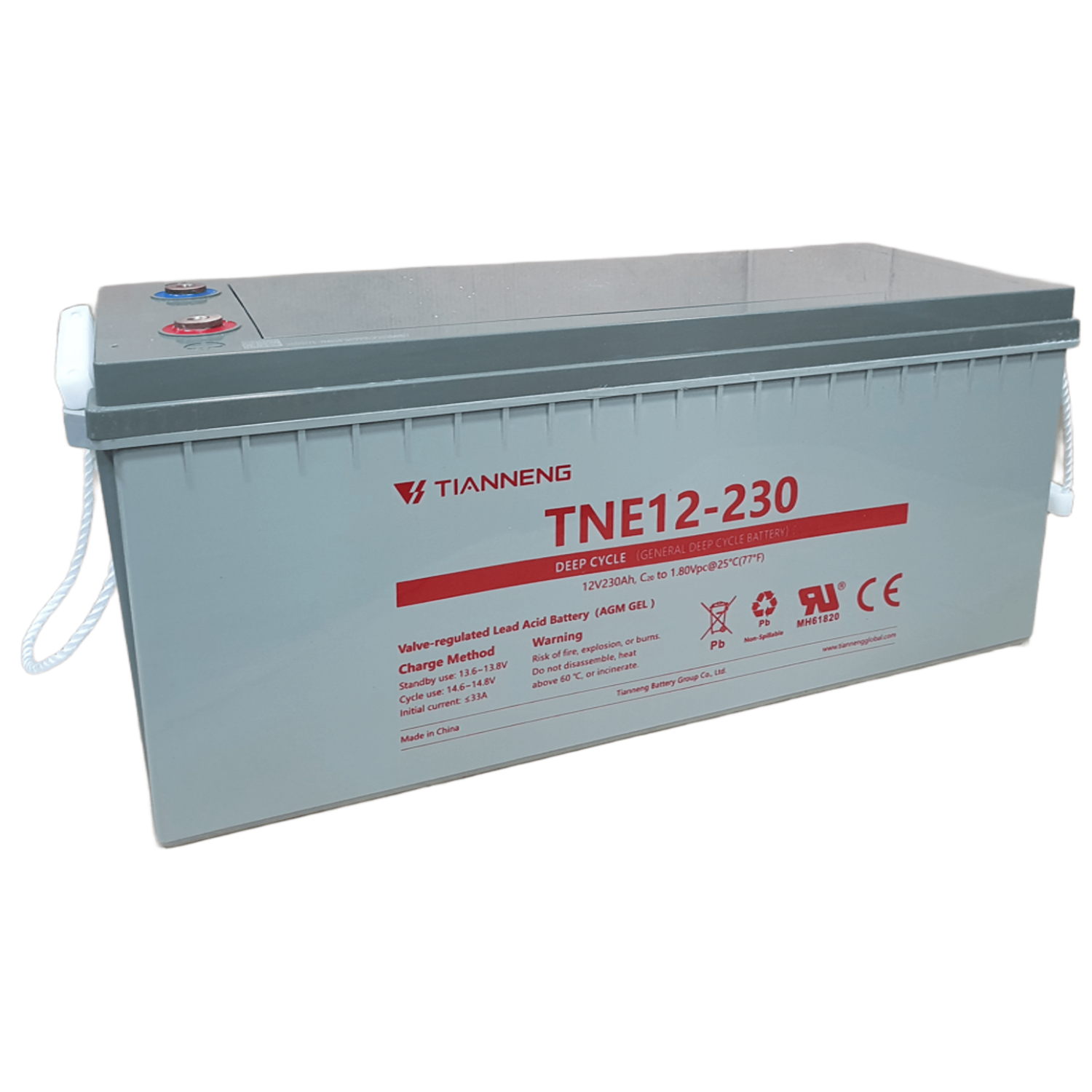 Εικόνα 3 από 3 — Μπαταρία TIANNENG TNE12-230 12V 230Ah (C20) βαθιάς εκφόρτισης
