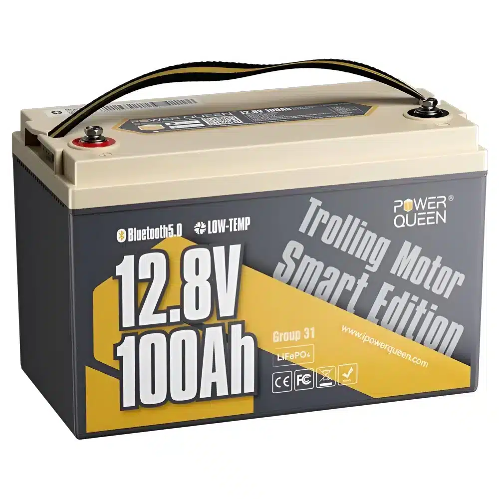 Εικόνα 1 από 1 — Μπαταρία λιθίου Power Queen 100Ah Smart LifePo4 12.8V Χαμηλής Θερμοκρασίας