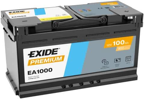 Εικόνα 1 από 1 — Μπαταρια Αυτοκινητου Exide EA1000 100ah CCA 900A