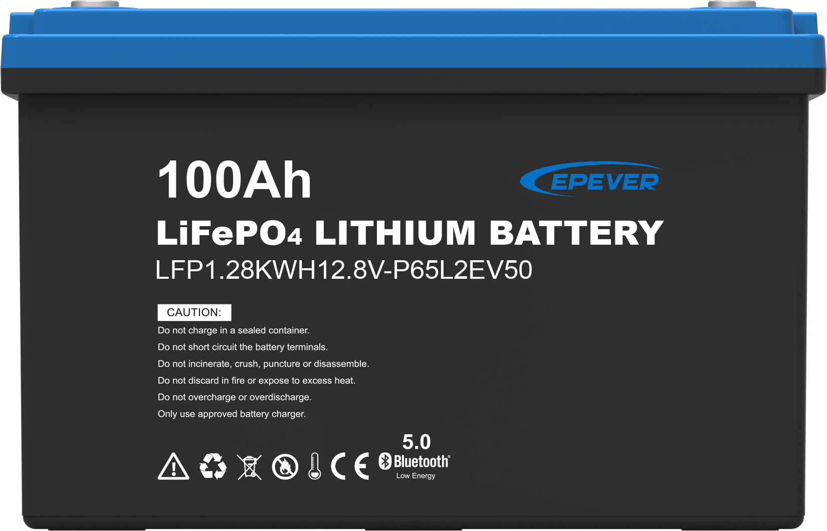 Εικόνα 3 από 5 — EPEVER EP-LFP12100BL ΜΠΑΤΑΡΙΑ ΛΙΘΙΟΥ ΜΕ BLUETOOTH 1.28KWH 12V IP65 ΓΙΑ ΦΩΤΟΒΟΛΤΑΙΚΑ ΚΑΙ ΣΚΑΦΗ