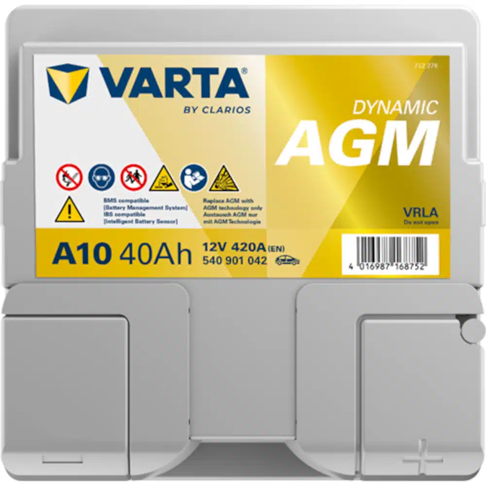 Εικόνα 2 από 3 — Μπαταρία αυτοκινήτου Yaris cross Varta 40ah agm 420(EN)