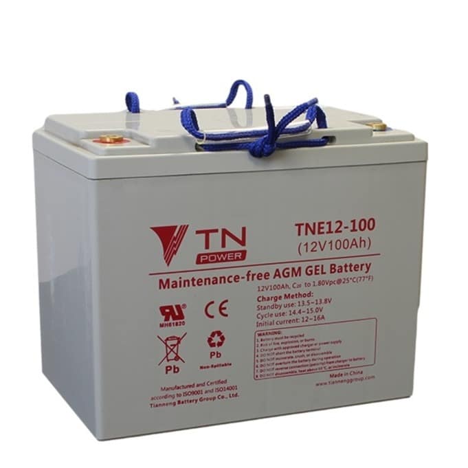 Εικόνα 1 από 2 — Μπαταρία TIANNENG TNE12-100 12V 100Ah (6-EVF-80) (C20) βαθιάς εκφόρτισης