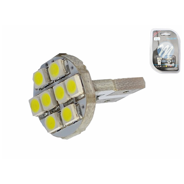 Εικόνα 4 από 4 — Λαμπά W5W 8xSMD 3528 12V Λευκή 2τεμ