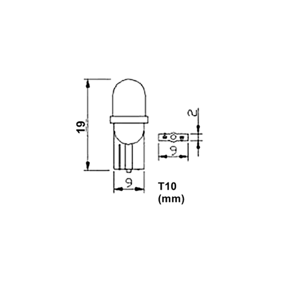 Εικόνα 3 από 4 — Λαμπά W5W 8xSMD 3528 12V Λευκή 2τεμ