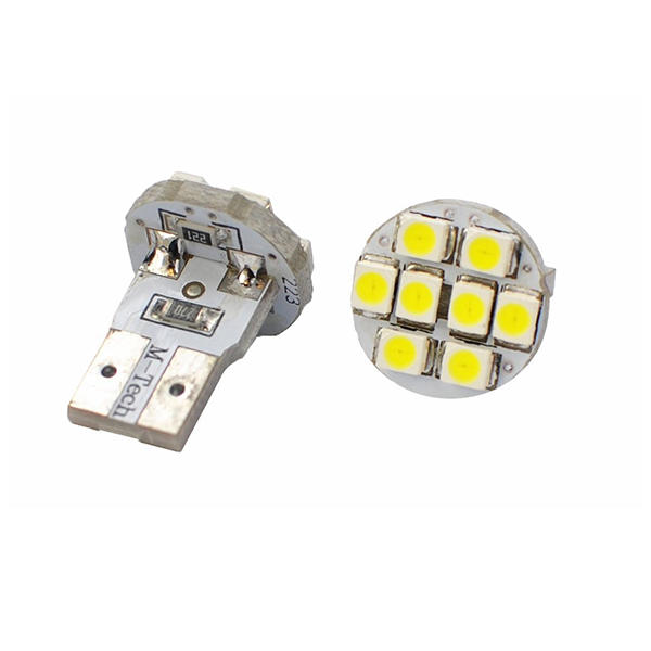 Εικόνα 1 από 4 — Λαμπά W5W 8xSMD 3528 12V Λευκή 2τεμ