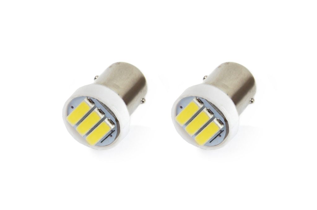 Εικόνα 1 από 1 — Amio – Λαμπάκια LED τύπου T4W βάση BA9S τάση λειτουργίας 12V απόδοσης 0.4W χρώμα 5600K για Επιβατικά Αυτοκίνητα – 2 τεμ. (01097/AM)