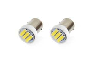 Amio - Λαμπάκια LED τύπου T4W βάση BA9S τάση λειτουργίας 12V απόδοσης 0.4W χρώμα 5600K για Επιβατικά Αυτοκίνητα - 2 τεμ. (01097/AM)