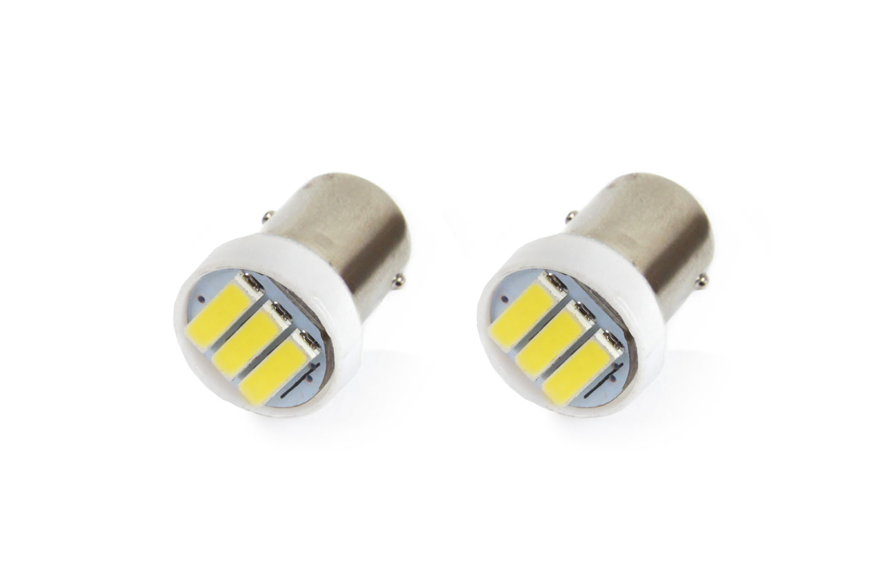 Εικόνα 1 από 1 — Amio – Λαμπάκια LED τύπου T4W βάση BA9S τάση λειτουργίας 12V απόδοσης 0.4W χρώμα 5600K για Επιβατικά Αυτοκίνητα – 2 τεμ. (01097/AM)