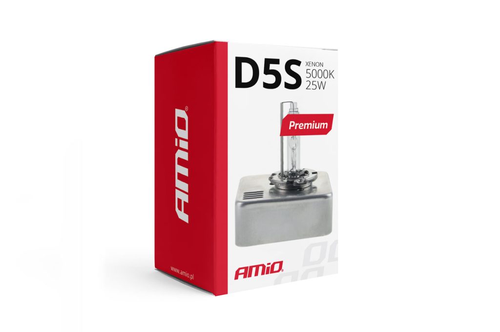 Εικόνα 2 από 3 — Amio – Ανταλλακτική λάμπα τύπου D5S xenon premium τάση λειτουργίας 12V Kelvin 5000K απόδοση 25W – 1 τεμ. (01220/AM)