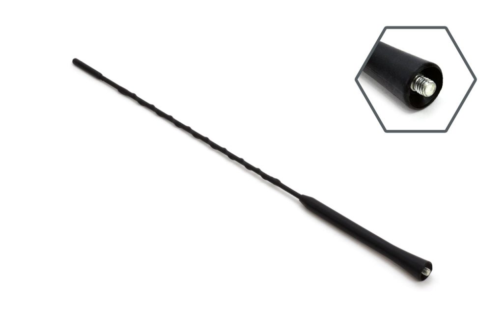 Εικόνα 3 από 3 — Amio – Κεραία Αυτοκινήτου ANTM08 40cm 6mm Καθολικής Χρήσης για Λήψη Ραδιοφώνου FM AM – 1 τεμ. (01296/AM)