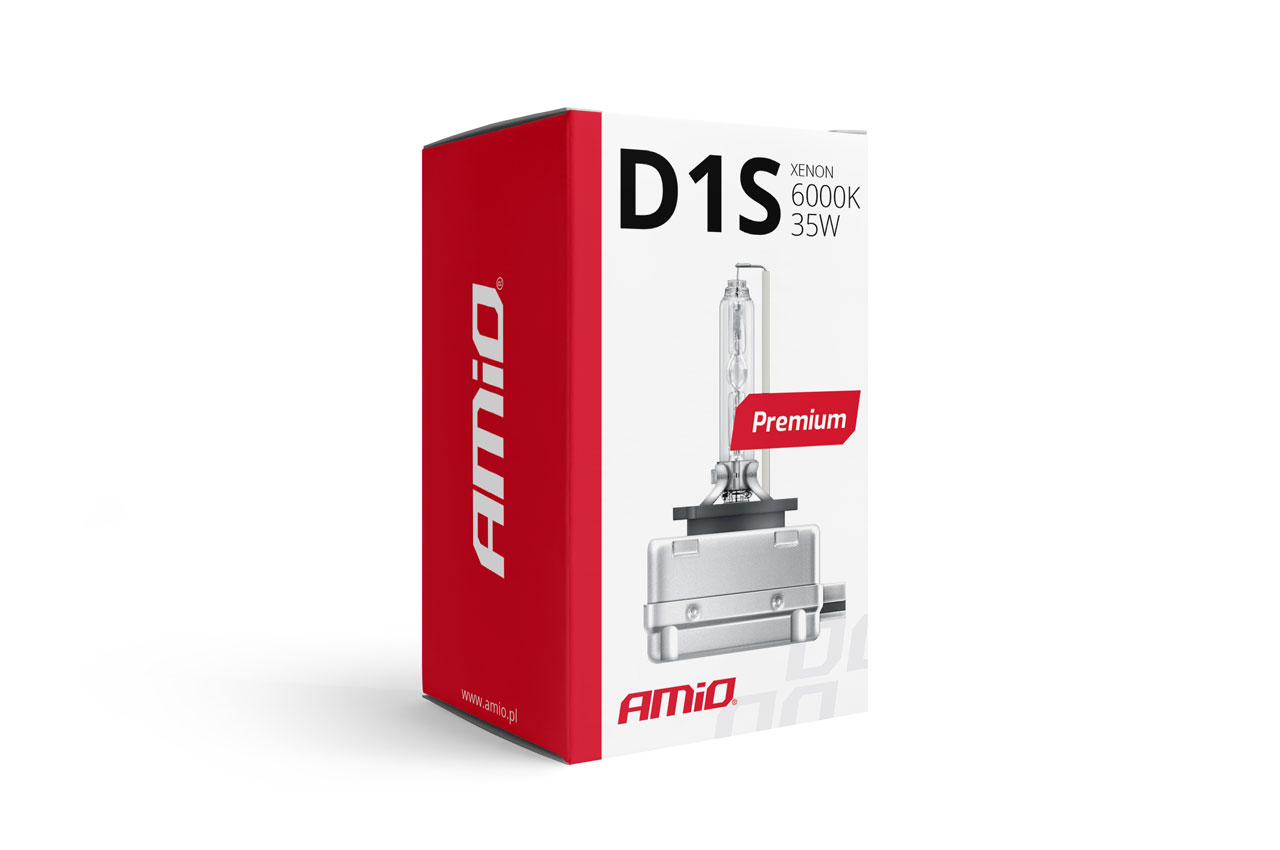 Εικόνα 2 από 2 — Amio – Λάμπα Xenon D1S 12V 35W PK32d-2 6000K Premium για Αυτοκίνητο Ανταλλακτική – 1 Τεμ. (01409/AM)