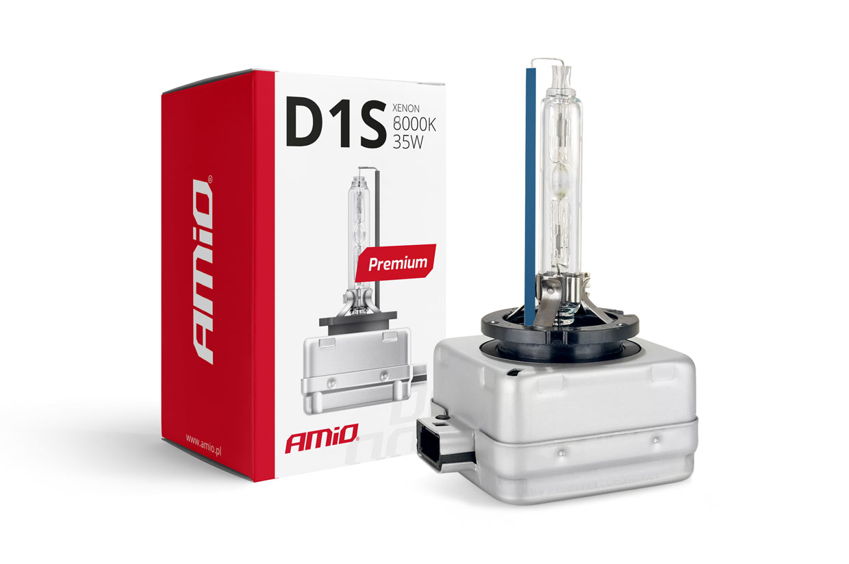 Εικόνα 1 από 2 — Amio – Λάμπα Xenon D1S 12V 35W PK32d-2 8000K Premium για Αυτοκίνητο Ανταλλακτική – 1 Τεμ. (01410/AM)