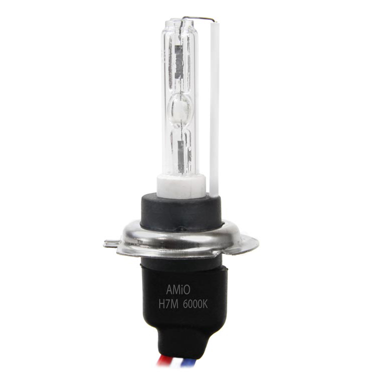 Εικόνα 1 από 2 — Amio – Ανταλλακτική Λάμπα Xenon HID Metal Class A τύπου H7 βάση Μεταλλική τάση λειτουργίας 12V απόδοσης 35W 6000K για Επιβατικά Αυτοκίνητα – 1 τεμ. (01427/AM)