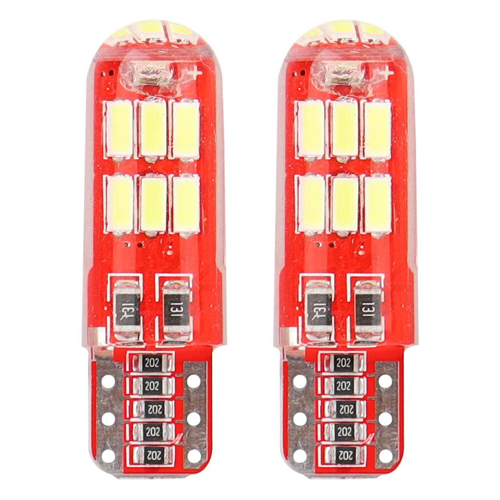 Εικόνα 1 από 3 — Amio – LED CANBUS T10 W5W 12V W2.1×9.5d 5600K 15xSMD 4014 Σιλικόνης Καρφωτό Λευκό για Φώτα Θέσης & Εσωτερικού Αυτοκινήτου – 2 Τεμ. (01443/AM)