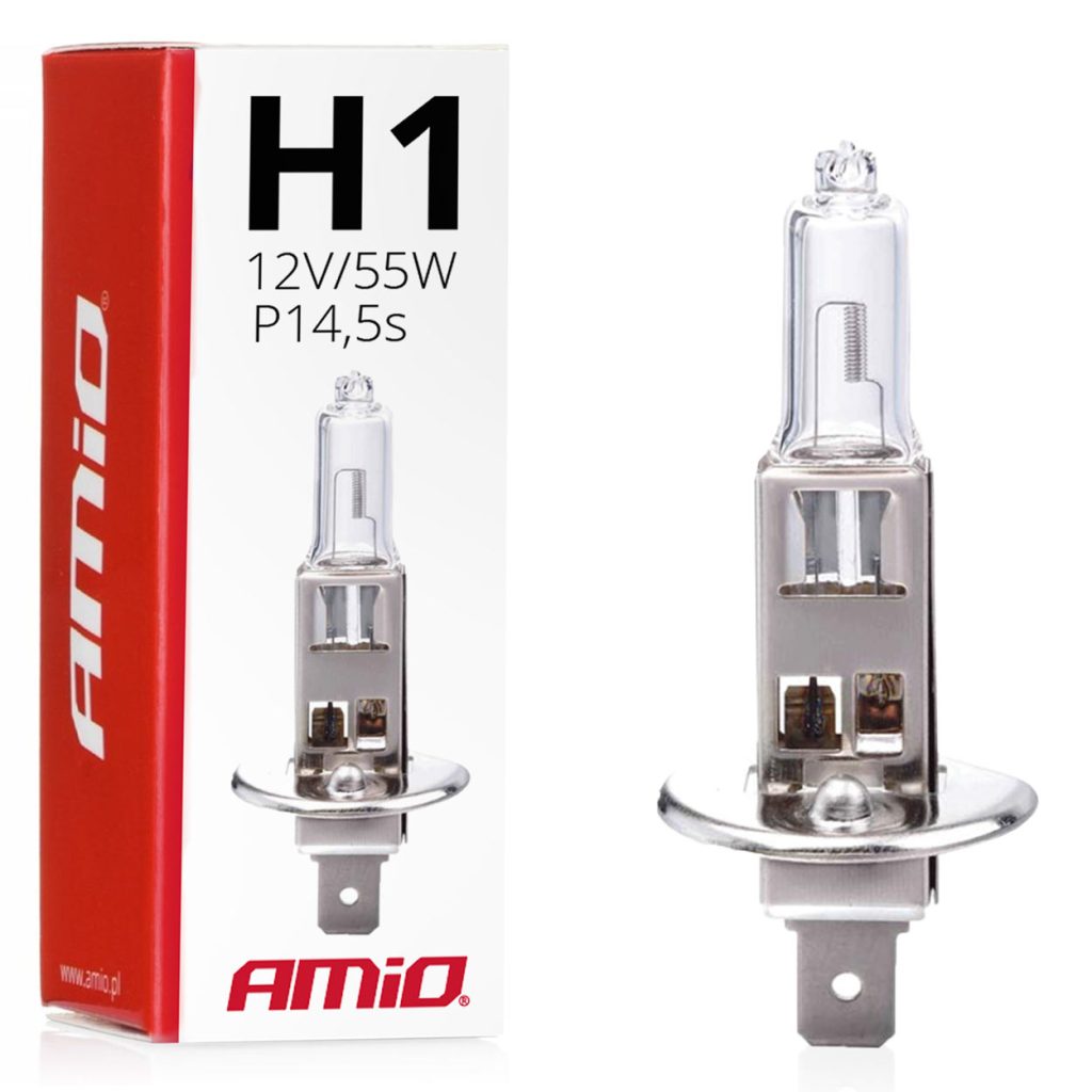 Εικόνα 1 από 3 — Amio – H1 P14.5s 12V 55W LumiTec Λαμπτήρας Αλογόνου για Προβολείς Αυτοκινήτου – 1 Τεμ. (01484/AM)