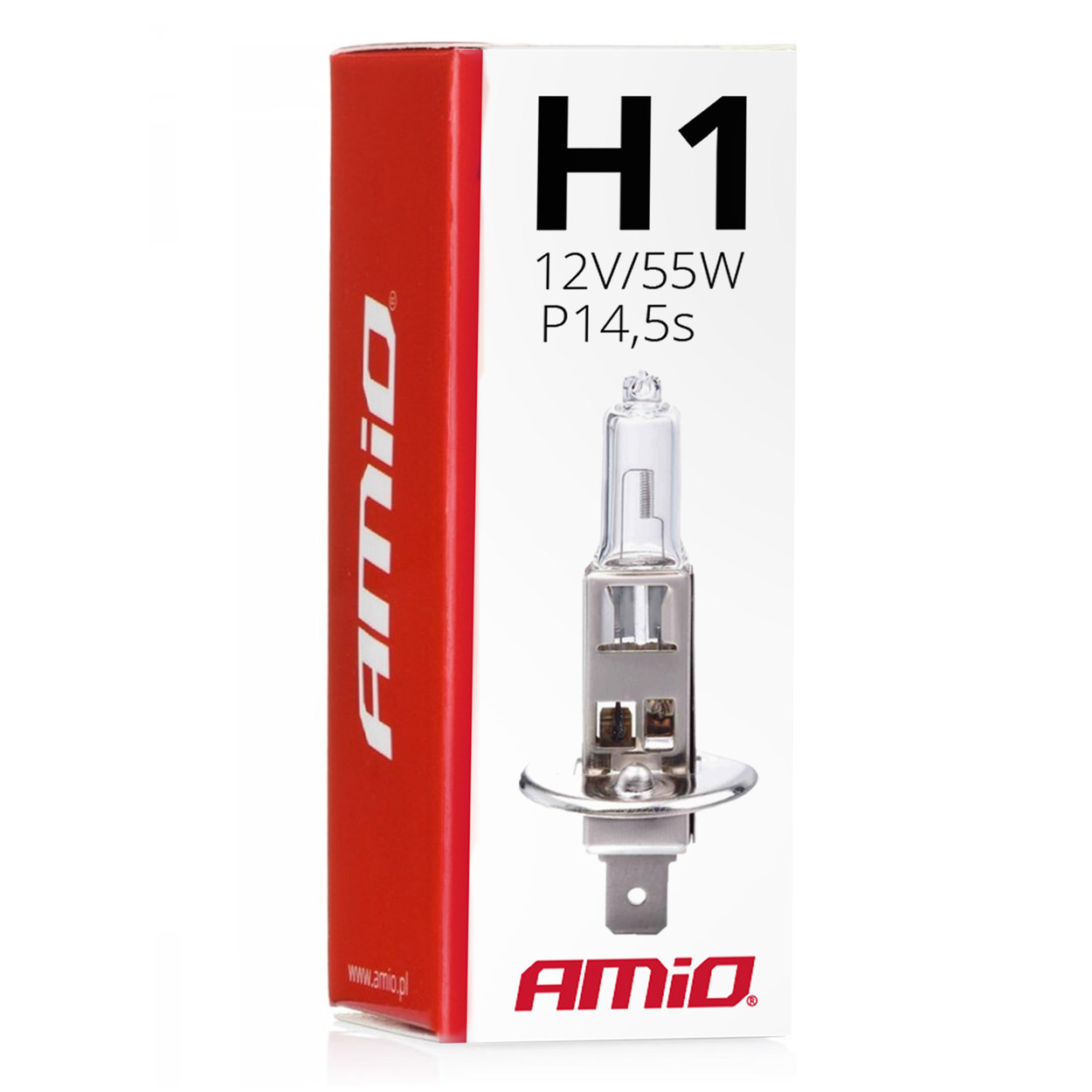 Εικόνα 3 από 3 — Amio – H1 P14.5s 12V 55W LumiTec Λαμπτήρας Αλογόνου για Προβολείς Αυτοκινήτου – 1 Τεμ. (01484/AM)