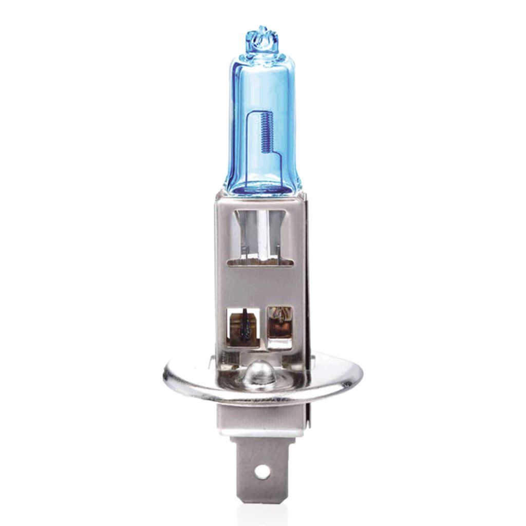 Εικόνα 2 από 3 — Amio – Λαμπτήρας Αλογόνου H1 P14.5s 12V 55W Super White για Προβολείς Αυτοκινήτου – 1 Τεμ. (01489/AM)
