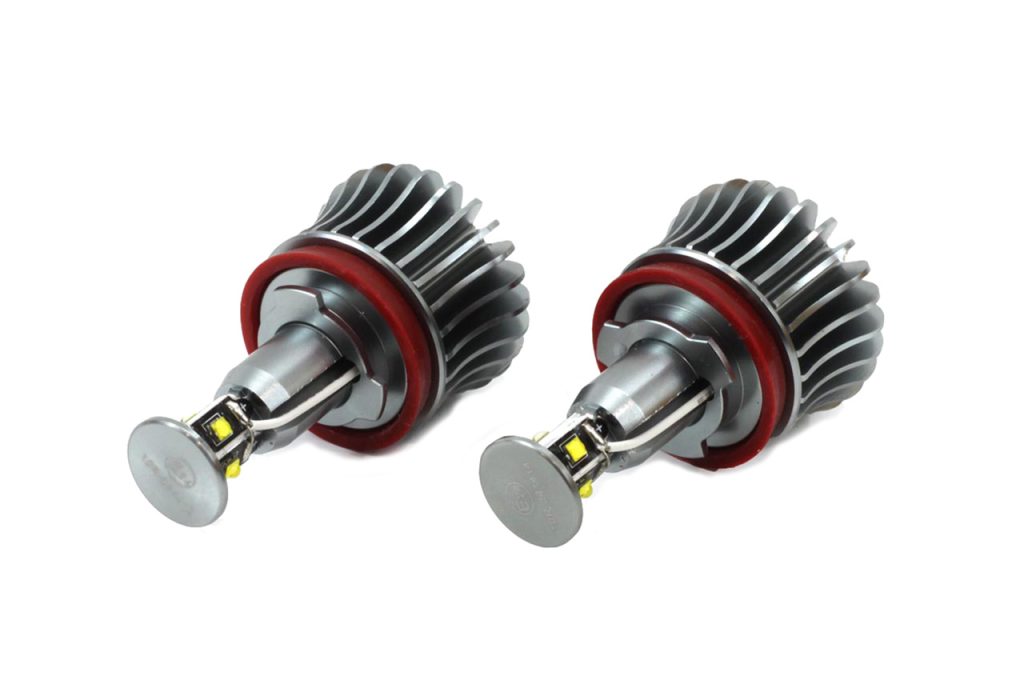 Εικόνα 2 από 2 — Amio – LED Λαμπάκια Angel Eyes H8 20W 420lm 5600K CANBUS για BMW Σειρά 1 3 5 X1 X5 X6 Z4 για Ισχυρό Λευκό Φως & Χωρίς Σφάλματα – Σετ 2 Τεμ. (01543/AM)