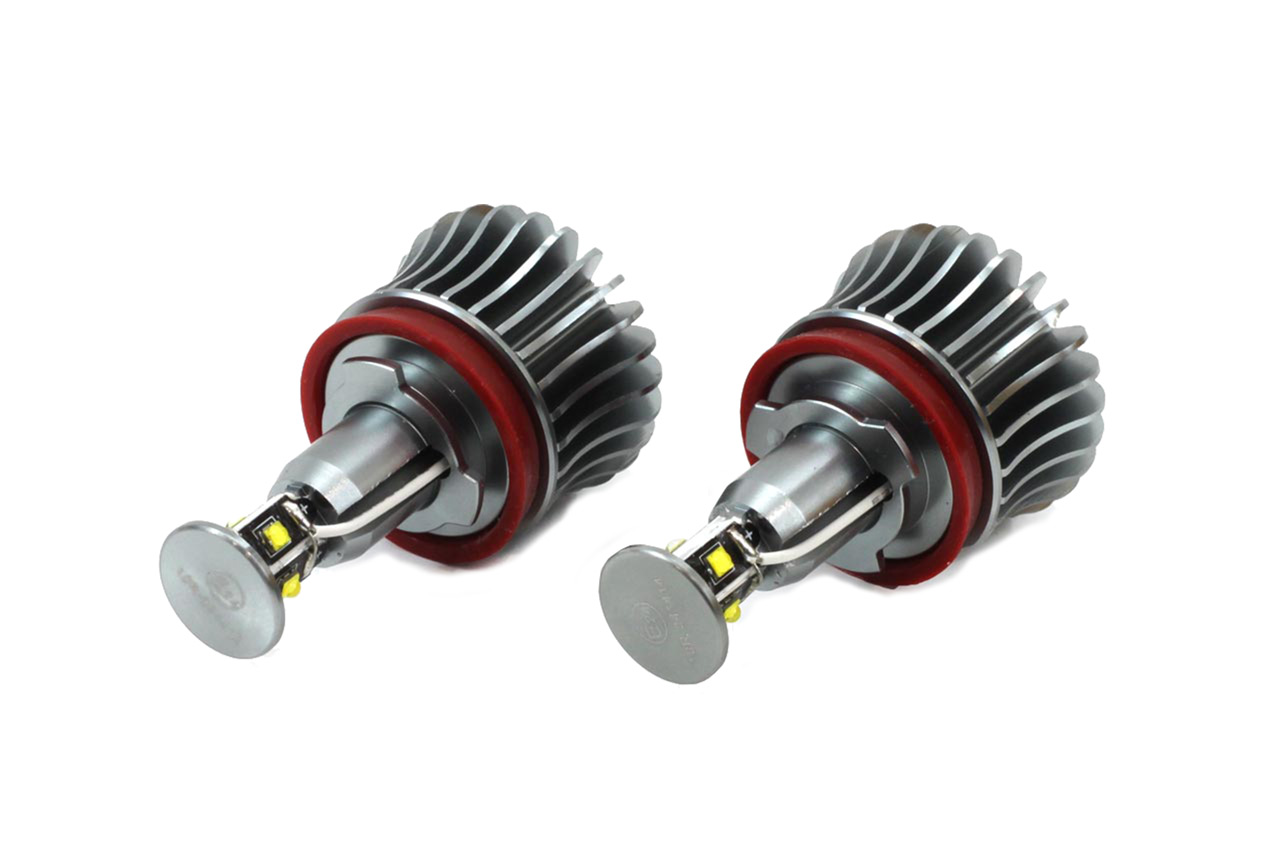 Εικόνα 2 από 2 — Amio – LED Λαμπάκια Angel Eyes H8 20W 420lm 5600K CANBUS για BMW Σειρά 1 3 5 X1 X5 X6 Z4 για Ισχυρό Λευκό Φως & Χωρίς Σφάλματα – Σετ 2 Τεμ. (01543/AM)