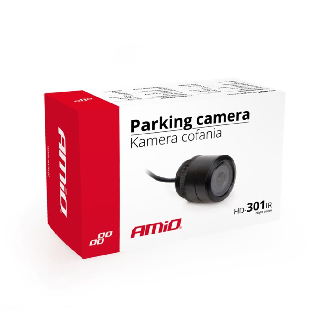 Εικόνα 5 από 5 — Amio – Κάμερα Οπισθοπορείας HD-301-IR Night Vision 28mm για Καθαρή Εικόνα & Ασφαλές Παρκάρισμα – 1 Τεμ. (01572/AM)