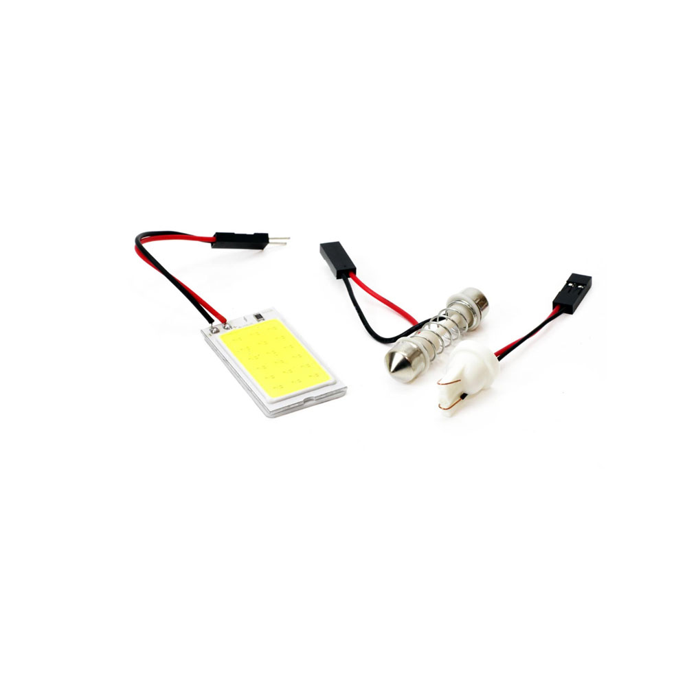 Εικόνα 1 από 1 — Amio – Λαμπάκια LED COB 12V 1W T10 W5W & C5W με Πλαφονιέρα για Ισχυρό Φωτισμό Εσωτερικού και Σήμανσης – Σετ 3 Τεμ. (01621/AM)