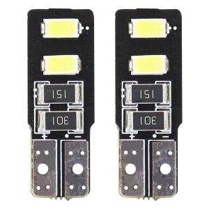 Amio – Λαμπάκια LED T10 W5W 12V 2W 5600K 4xSMD 5730 CANBUS Καρφωτά για Ισχυρό Λευκό Φωτισμό χωρίς Σφάλματα – Σετ 2 Τεμ. (01630/AM)