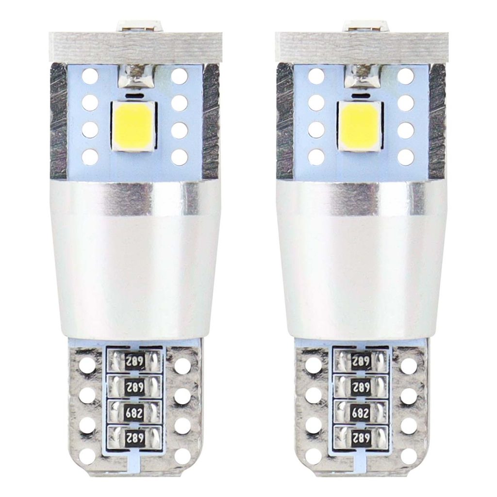 Εικόνα 1 από 5 — Amio – Λαμπάκια LED T10 W5W 12/24V 2.4W 5600K 3xSMD 2835 CANBUS Καρφωτά για Ισχυρό Λευκό Φωτισμό χωρίς Σφάλματα – Σετ 2 Τεμ. (01637/AM)