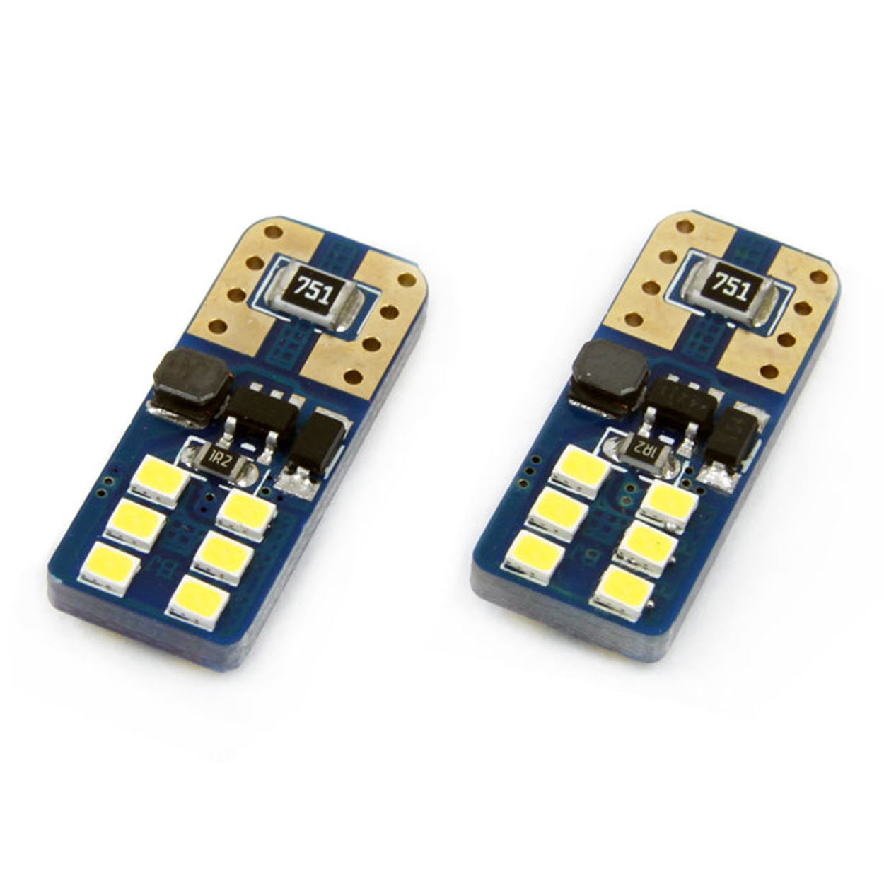 Εικόνα 4 από 5 — Amio – Λαμπάκια LED T10 W5W 12/24V 2W 5600K 12xSMD 2016 CANBUS Καρφωτά για Ισχυρό Λευκό Φωτισμό χωρίς Σφάλματα – Σετ 2 Τεμ. (01638/AM)