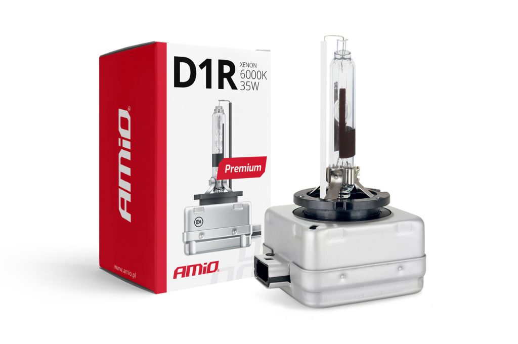 Εικόνα 1 από 2 — Amio – Λάμπα Xenon D1R 6000K 35W 12V Premium για αντικατάσταση εργοστασιακών και aftermarket xenon με καθαρό λευκό φωτισμό και σταθερή απόδοση με ενσωματωμένο igniter – 1 Τεμ. (01967/AM)