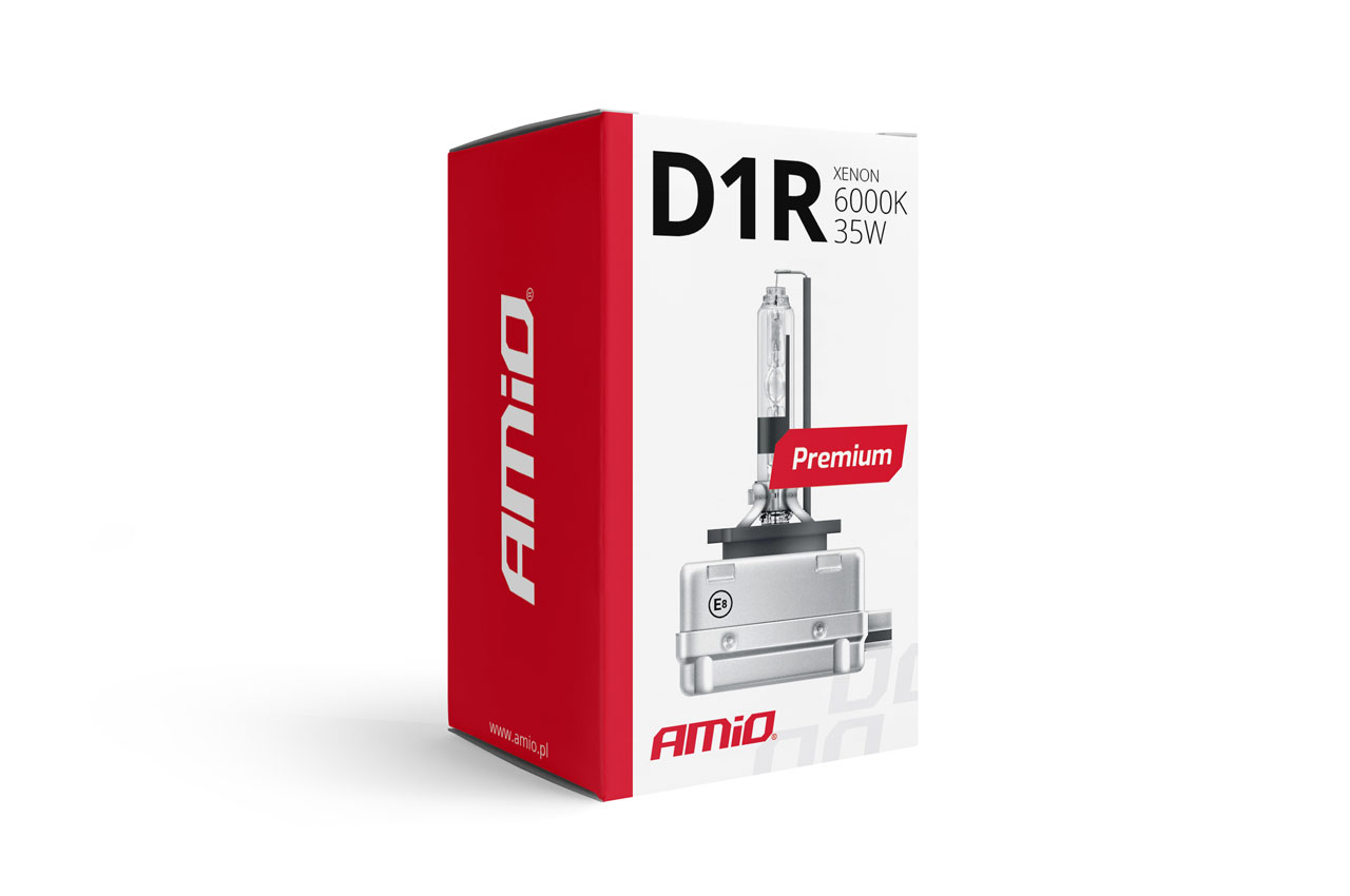 Εικόνα 2 από 2 — Amio – Λάμπα Xenon D1R 6000K 35W 12V Premium για αντικατάσταση εργοστασιακών και aftermarket xenon με καθαρό λευκό φωτισμό και σταθερή απόδοση με ενσωματωμένο igniter – 1 Τεμ. (01967/AM)