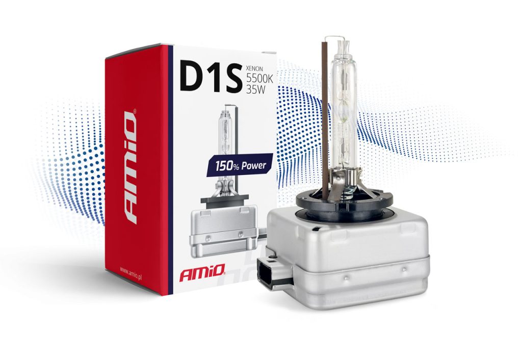 Εικόνα 1 από 1 — Amio – Λάμπα Xenon D1S 5500K 35W 12V 150% Power για αντικατάσταση εργοστασιακών και aftermarket xenon με έως 50% περισσότερο φως και καθαρή δέσμη – 1 Τεμ. (01968/AM)