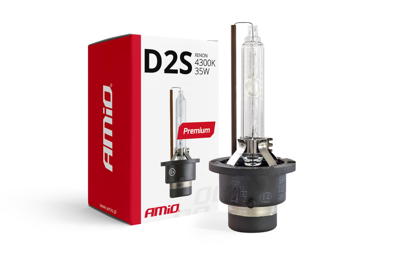 Εικόνα 1 από 2 — Amio – Λάμπα Xenon D2S 4300K 35W 12V Premium για αντικατάσταση εργοστασιακών και aftermarket xenon με φυσικό φωτισμό και σταθερή απόδοση χωρίς τροποποιήσεις – 1 Τεμ. (01975/AM)