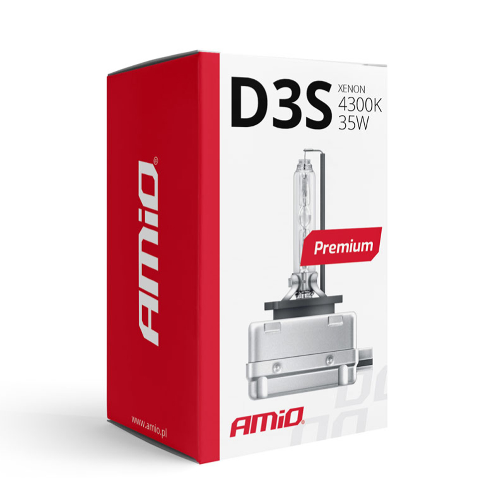 Εικόνα 3 από 3 — Amio – Λάμπα Xenon D3S 4300K 35W 12V Premium για αντικατάσταση εργοστασιακών και aftermarket xenon με φυσικό φωτισμό και σταθερή απόδοση με ενσωματωμένο igniter – 1 Τεμ. (01978/AM)