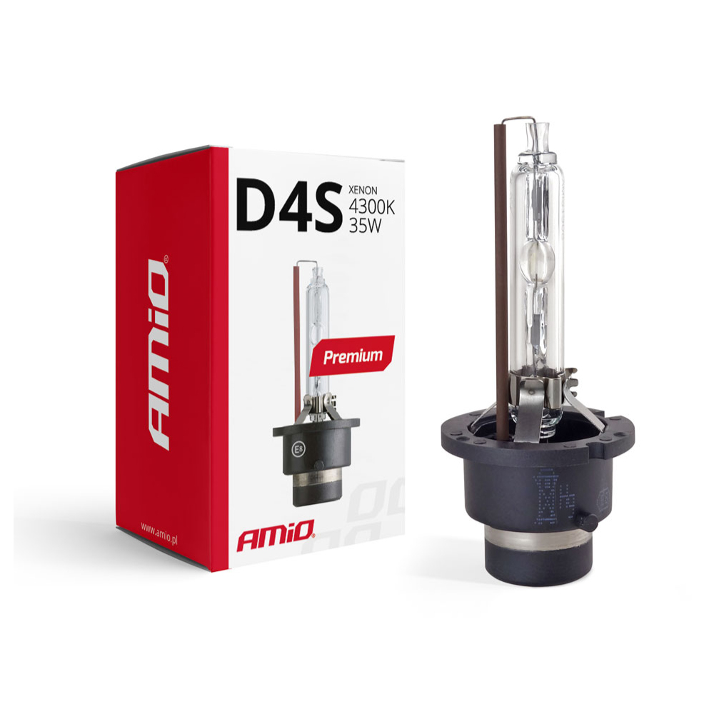 Εικόνα 1 από 2 — Amio – Λάμπα Xenon D4S 4300K 35W 12V Premium για αντικατάσταση εργοστασιακών και aftermarket xenon με φυσικό φωτισμό και σταθερή απόδοση χωρίς τροποποιήσεις – 1 Τεμ. (01980/AM)